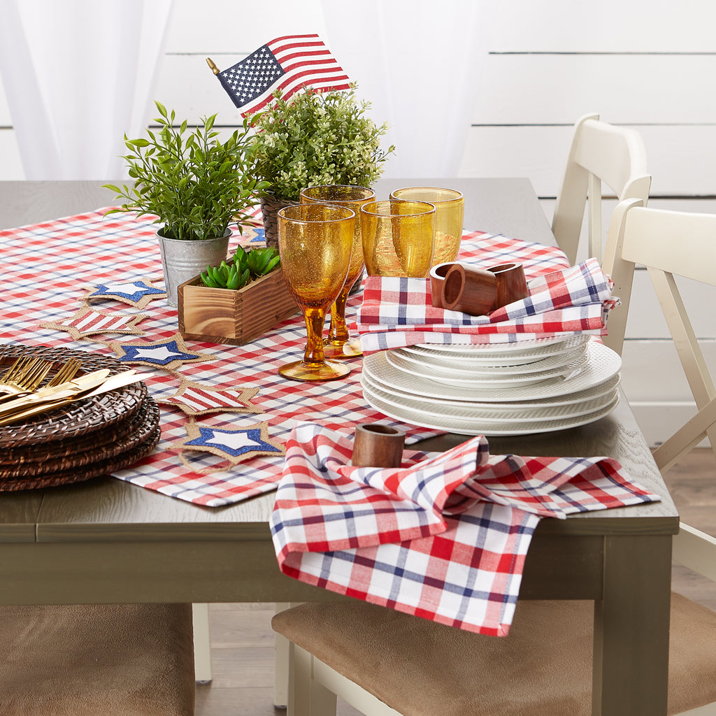 American Plaid Tablecoth 70 Round