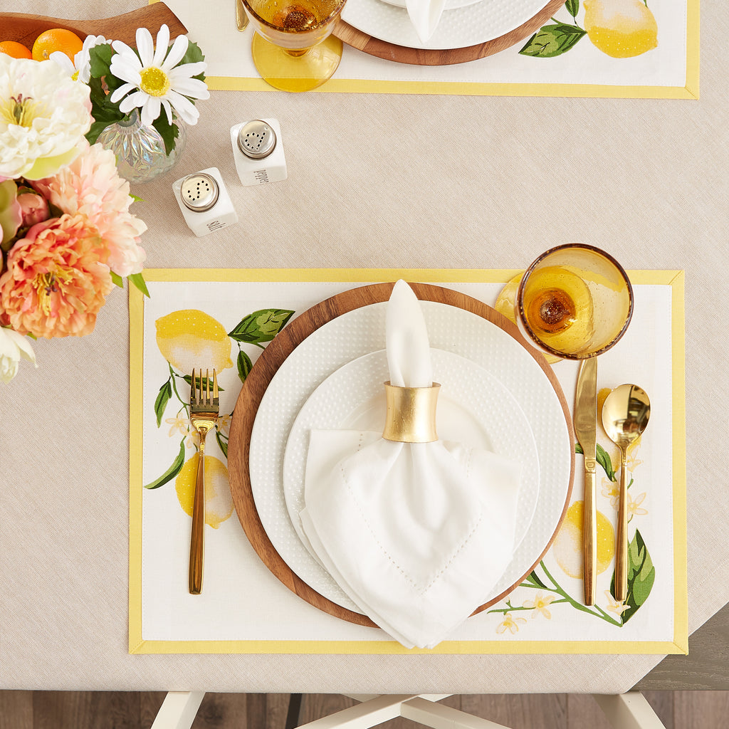 Lemon Bliss Printed Placemat set of 6