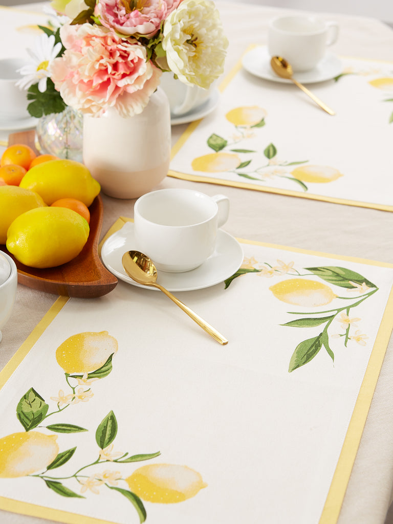 Lemon Bliss Printed Placemat set of 6