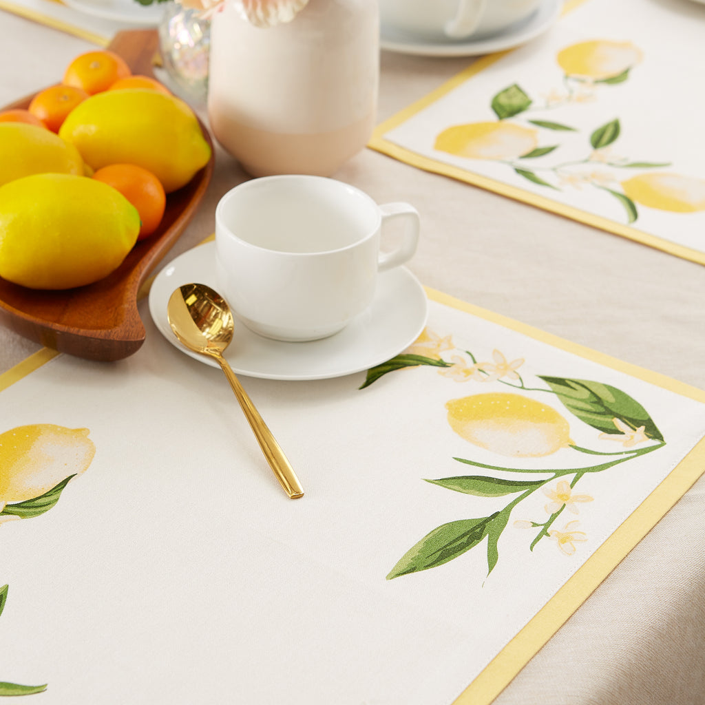 Lemon Bliss Printed Placemat set of 6