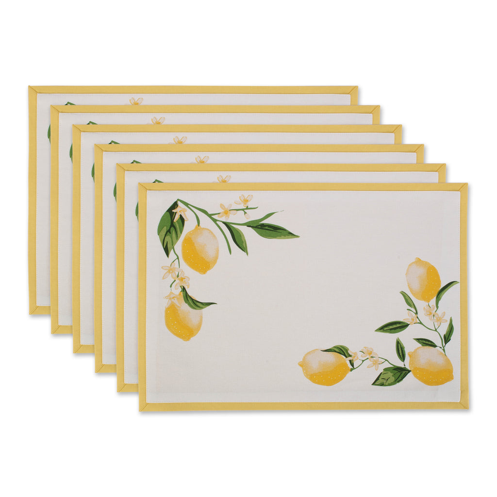 Lemon Bliss Printed Placemat set of 6