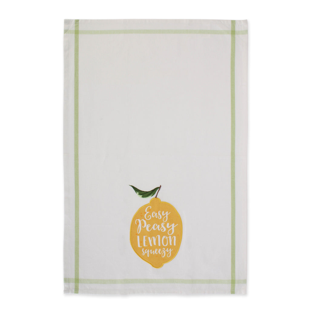 Lemon Bliss Embellished Dishtowel set of 4