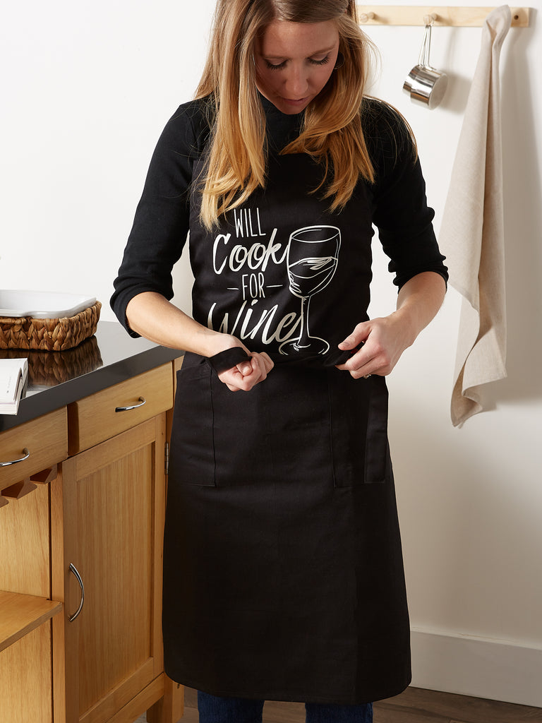 Cook For Wine Print Chef Apron