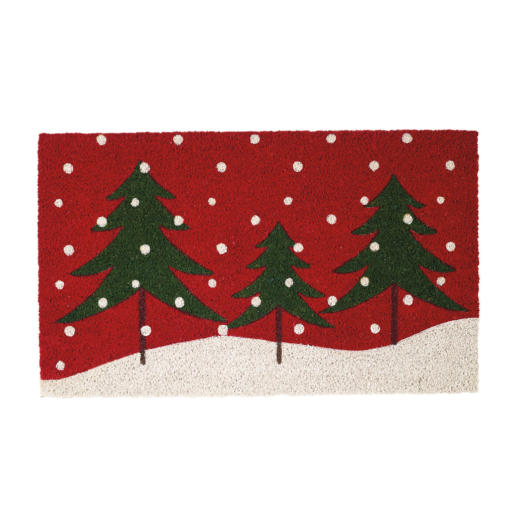 Snowy Trees Doormat