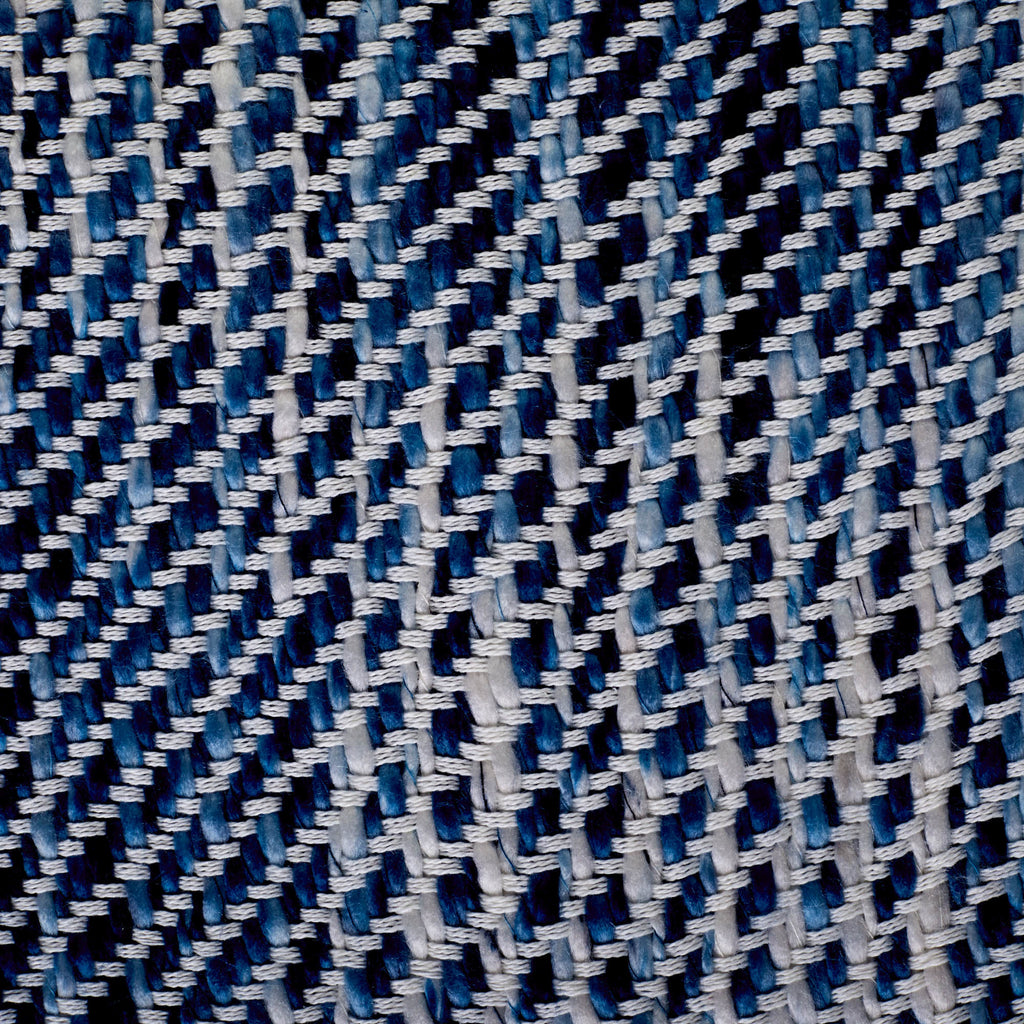 Blue Tone Diagonal Stripe Acrylic Throw