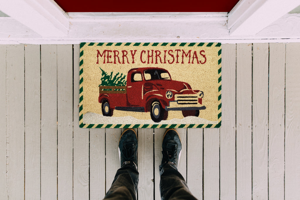 Merry Christmas Truck Doormat