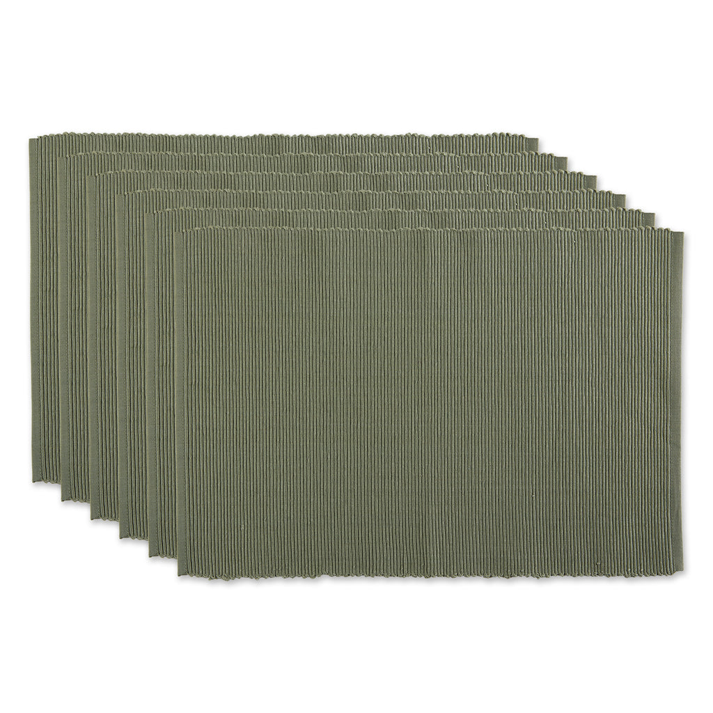Artichoke Ribbed Placemat Set of 6