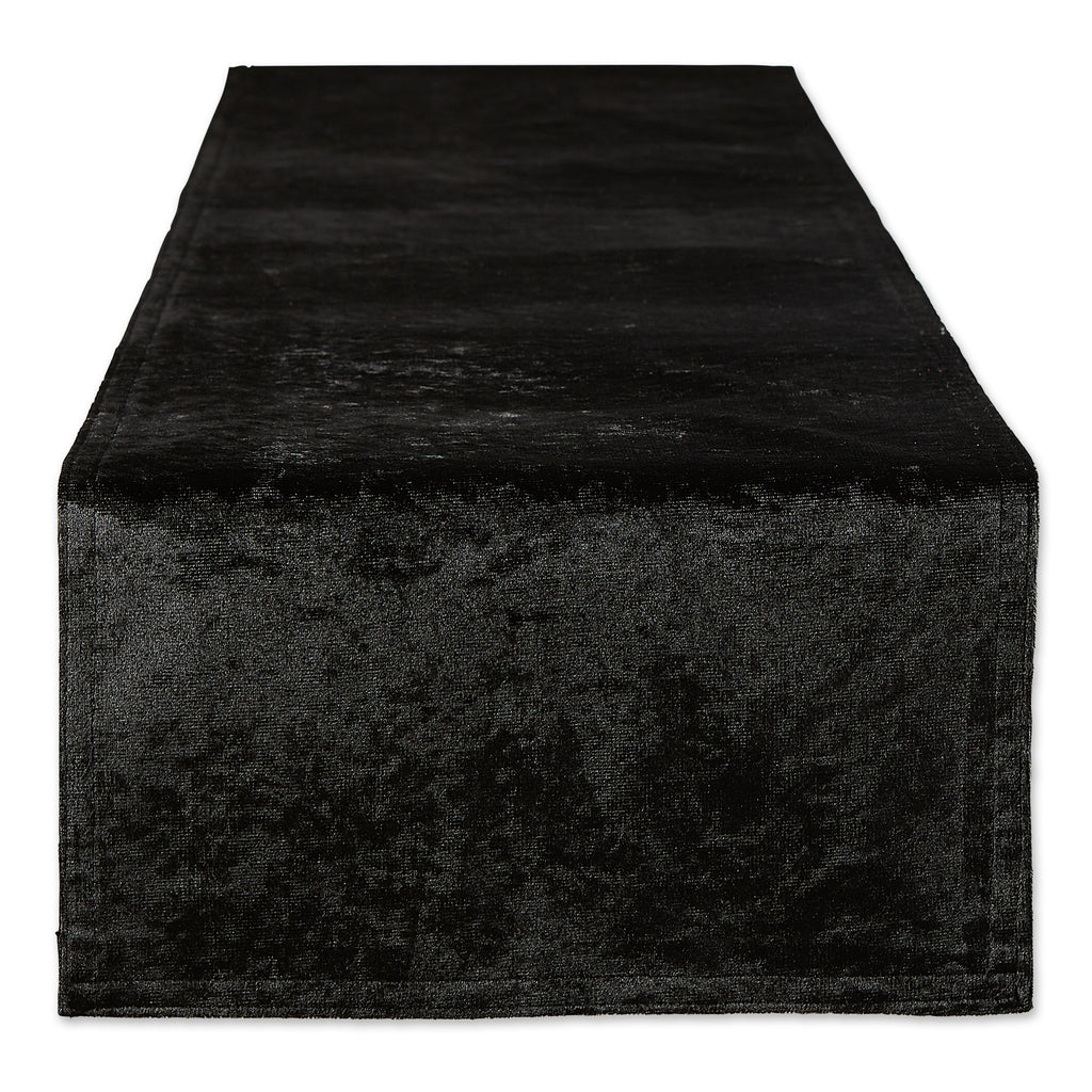 Black Velvet Table Runner 14x72