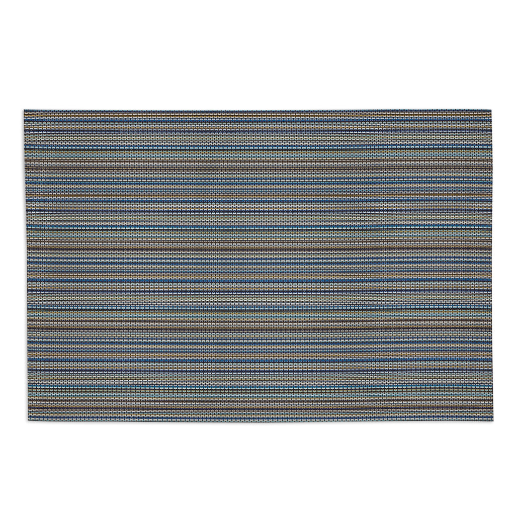 Ocean Blue Pvc Micro Stripe Placemat set of 6