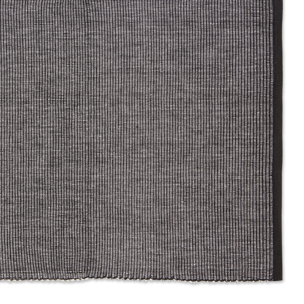 Black & White 2-Tone Ribbed Placemat Set of 6