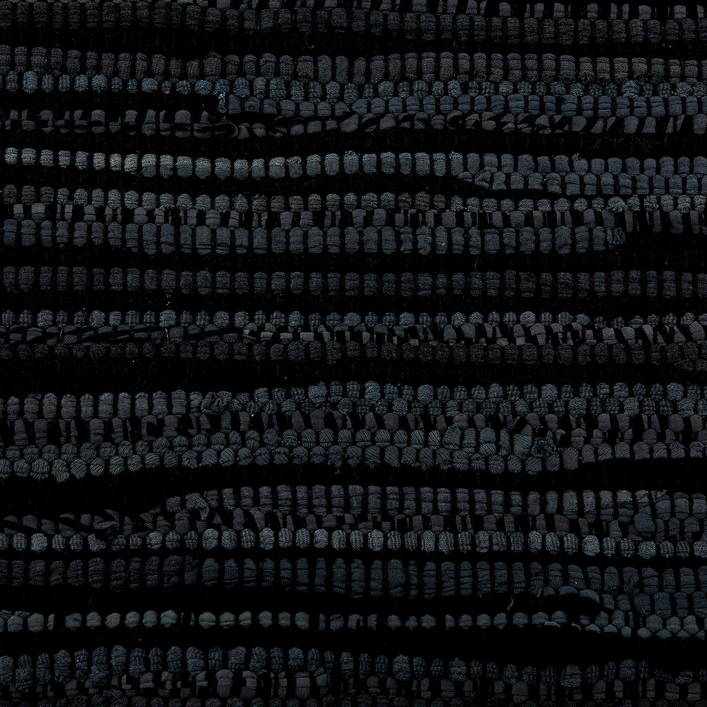 Multi Black Rag Rug