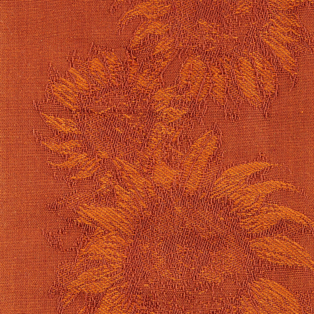 Burnt Orange Sunflower Jacquard Dishtowel Set of 2