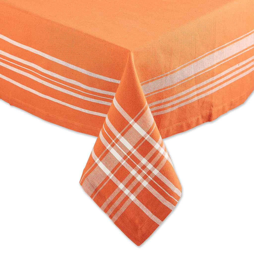 Burnt Orange Harvest Market Tablecloth 60x84