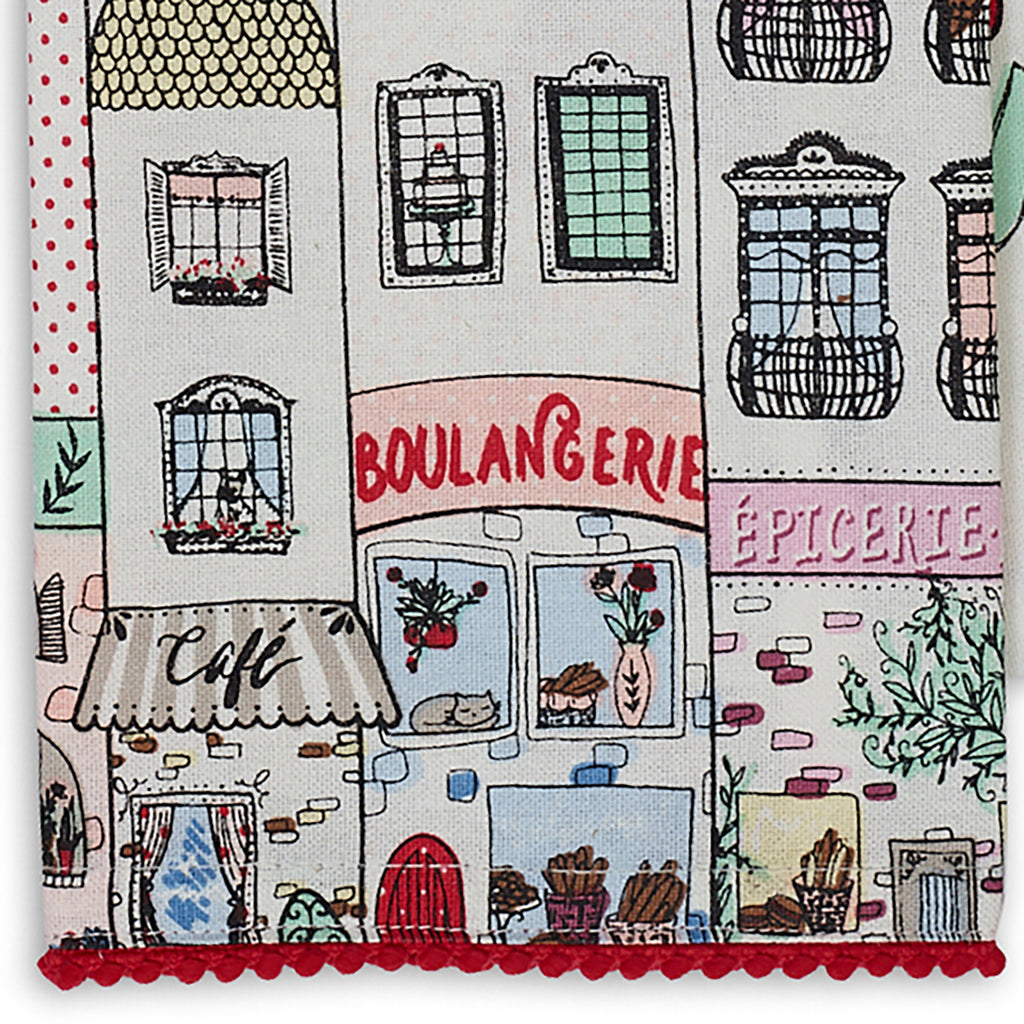 I Love Paris Printed Dishtowel set of 4