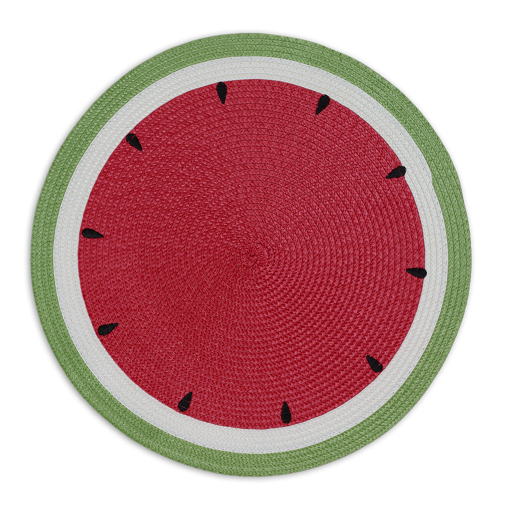 Summer Day Watermelon Round Placemats set of 6