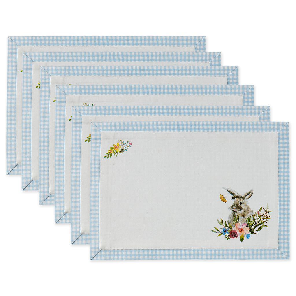 Easter Bunny Printed Placemats set of 6