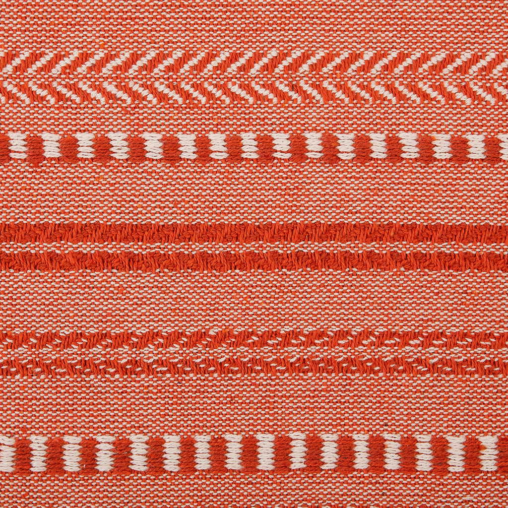 DII Vintage Red Braided Stripe Table Runner