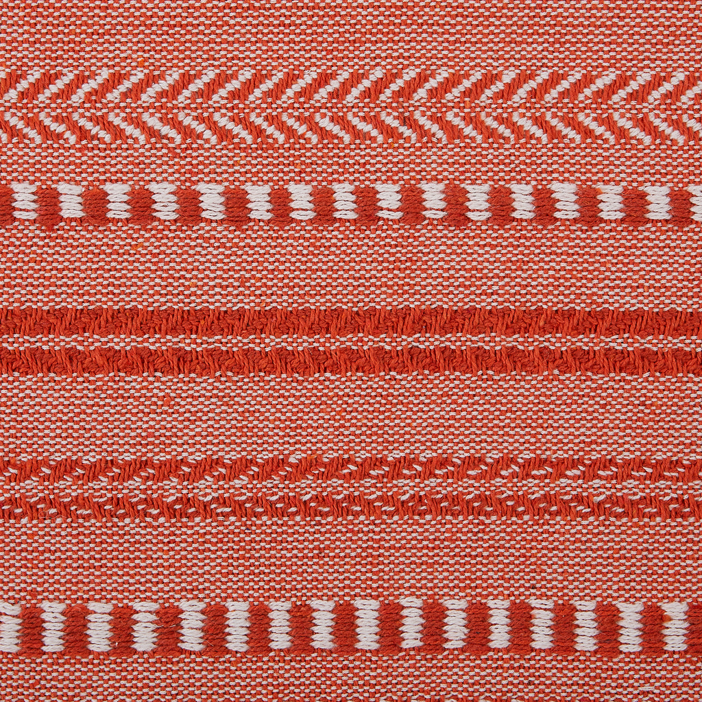 DII Vintage Red Braided Stripe Table Runner