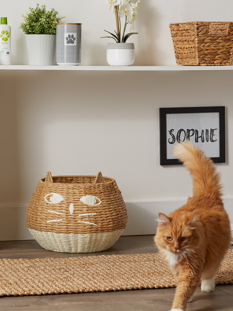Kitty Cat Toy Basket
