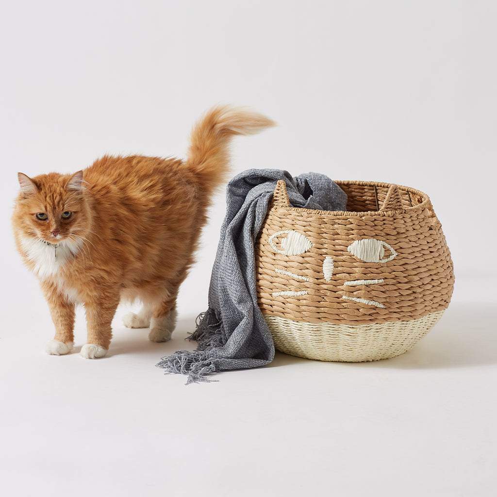 Kitty Cat Toy Basket