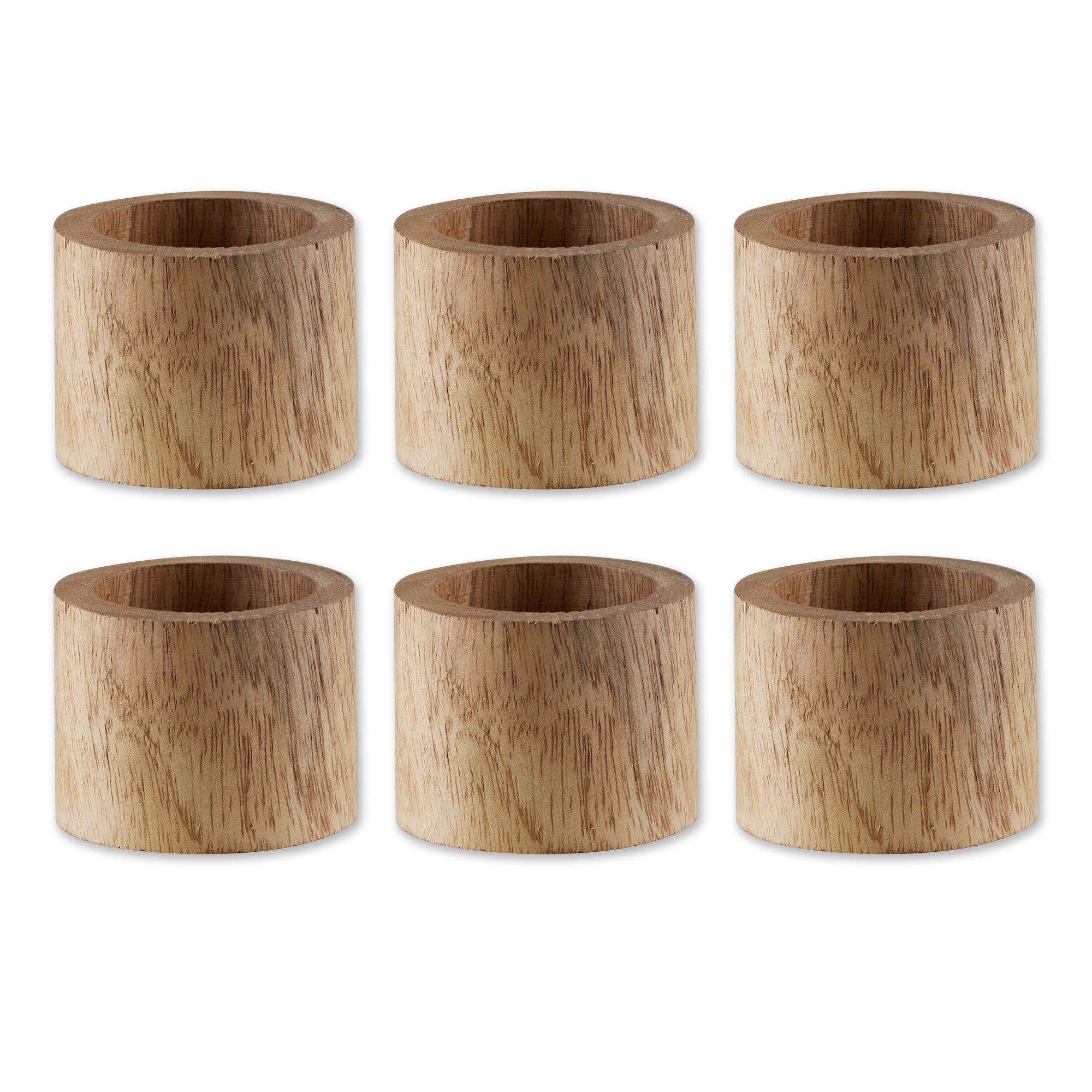 Light Finish Wood Band Napkin Ring set of 6 – DII Home Store
