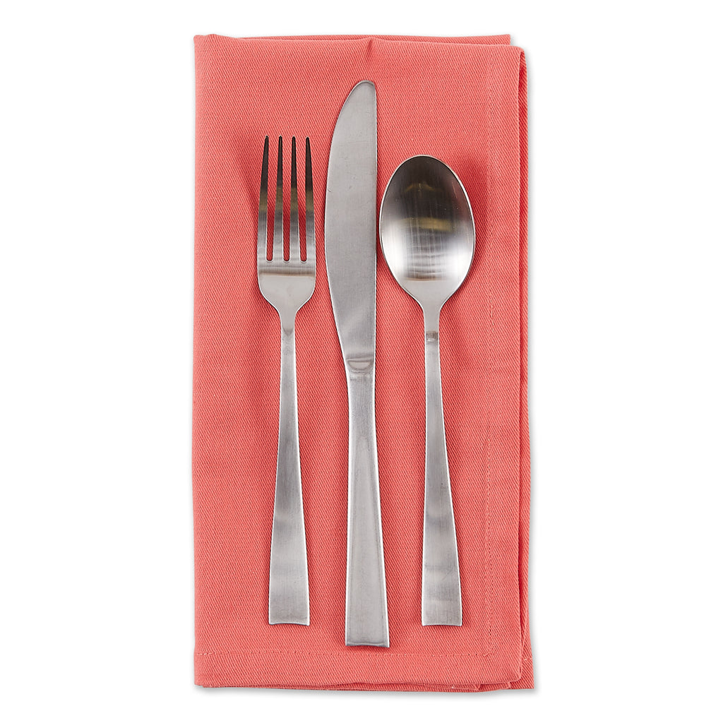 Solid Coral Reef Napkin set of 6