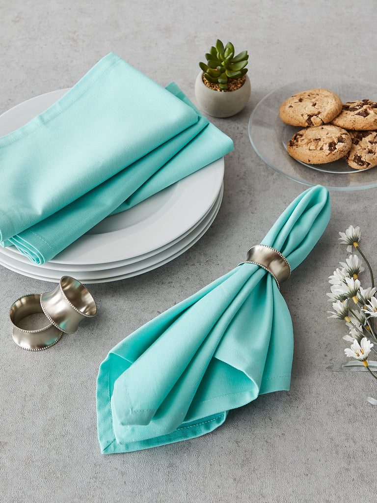 Solid Light Aqua Napkin set of 6