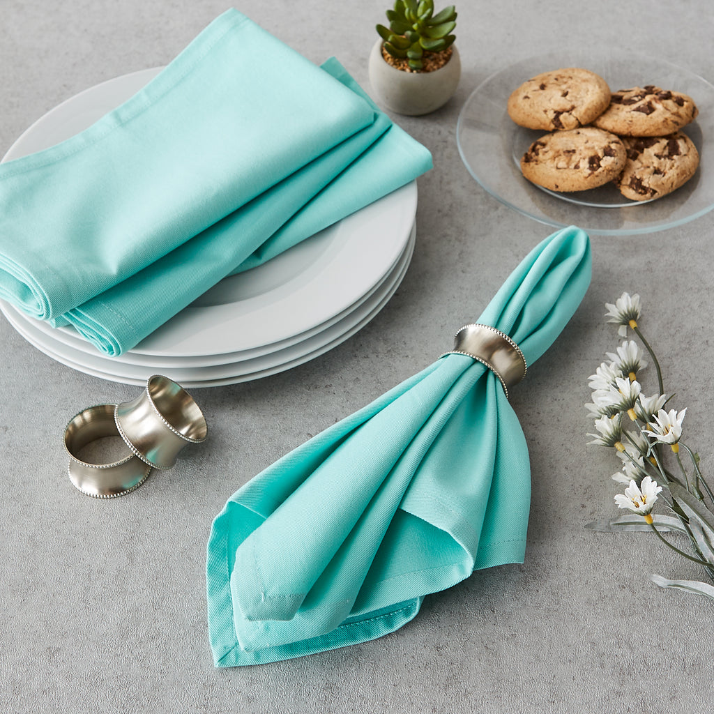 Solid Light Aqua Napkin set of 6