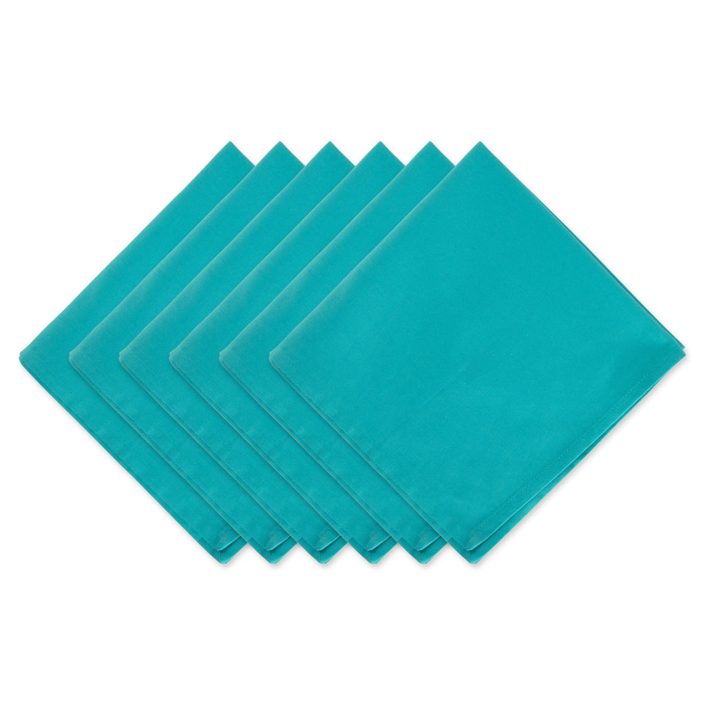 Solid Aqua Waters Napkin set of 6