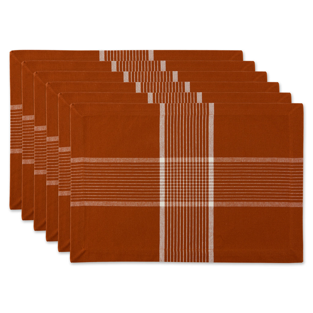 Fiesta Rust Check Placemat set of 6