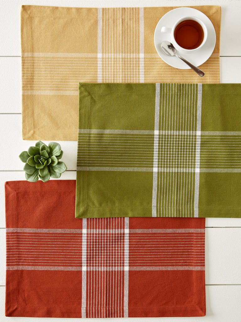 Fiesta Rust Check Placemat set of 6