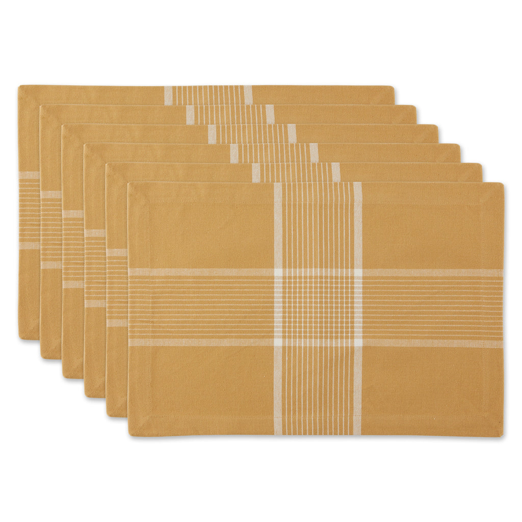 Fiesta Curry Check Placemat set of 6
