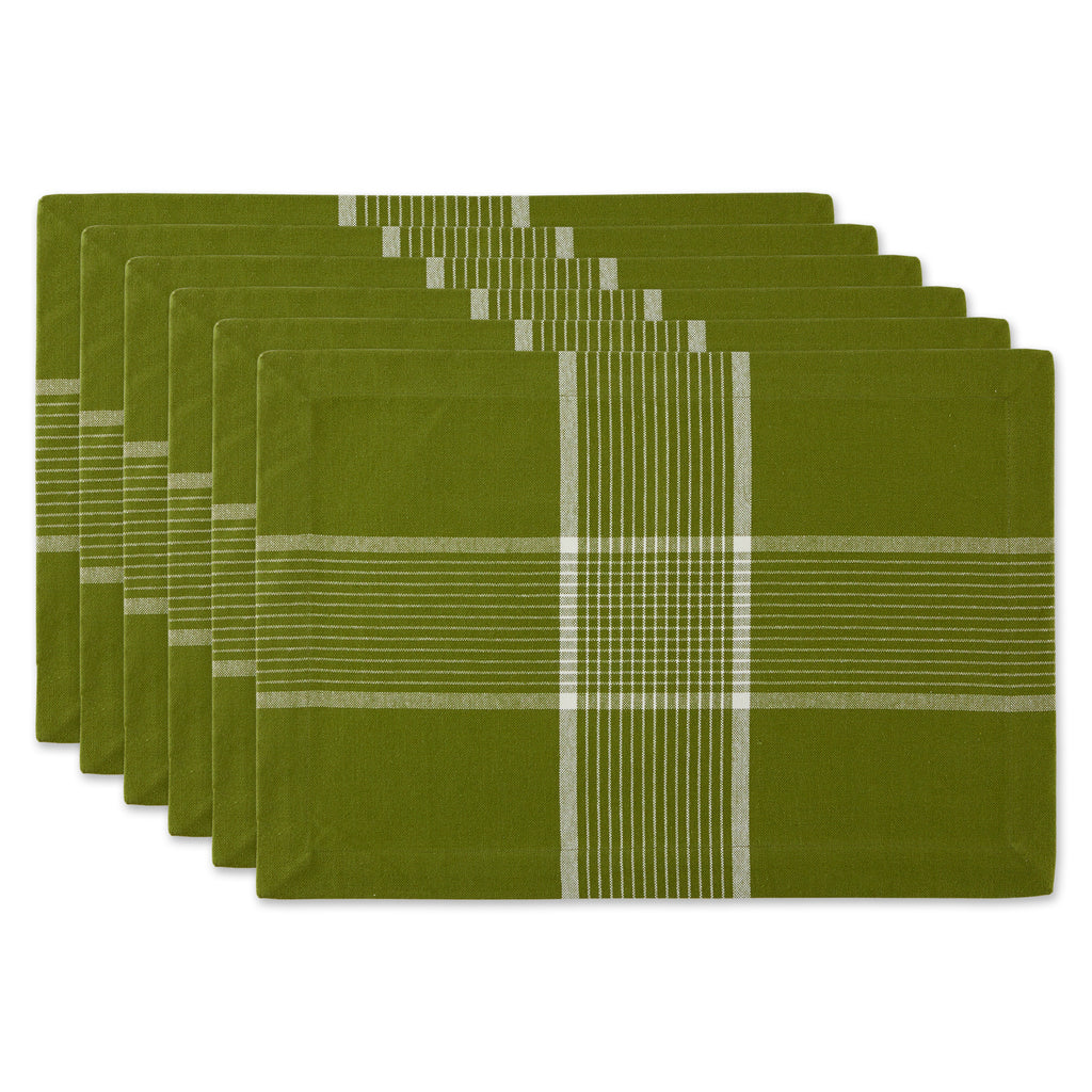 Fiesta Green Check Placemat set of 6