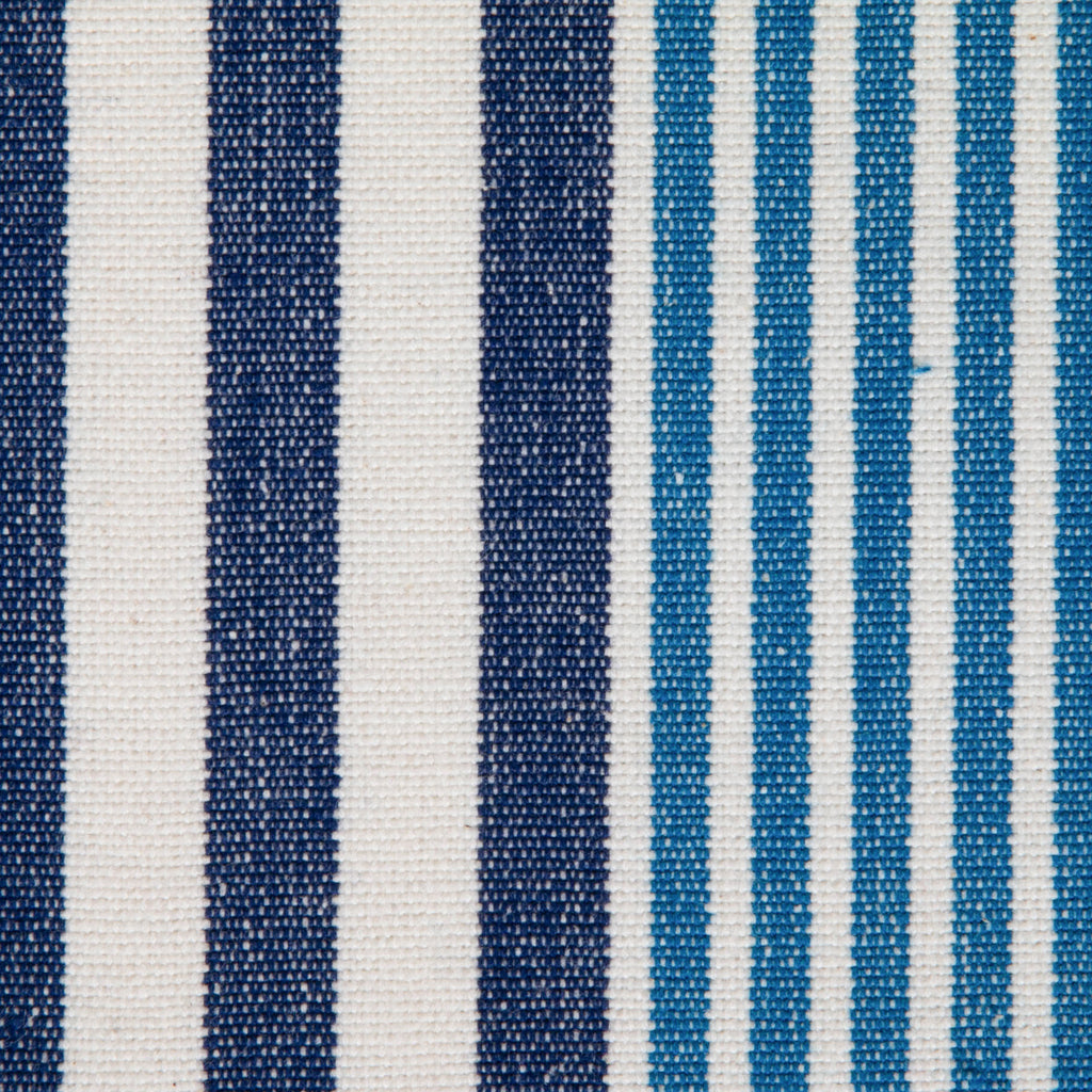 Deep Blue Stripes Table Runner 14x72