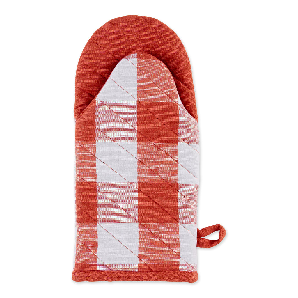 Vintage Red Buffalo Check Oven Mitt set of 2