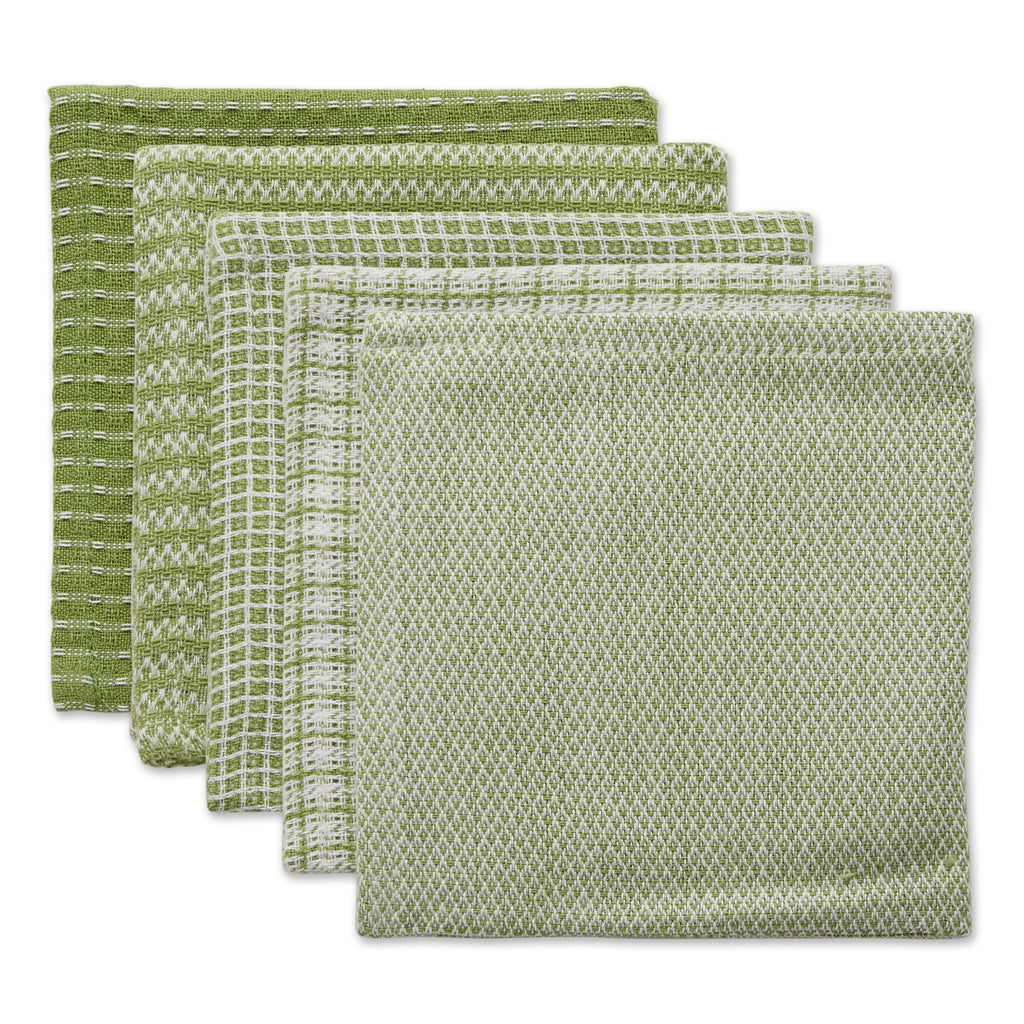 Antique Green Dishcloth Set of 5