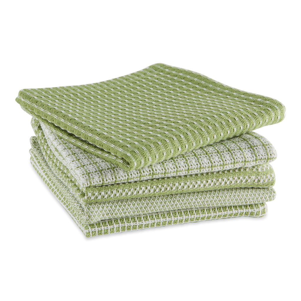 Antique Green Dishcloth Set of 5