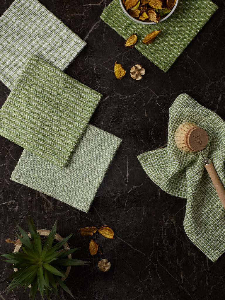 Antique Green Dishcloth Set of 5