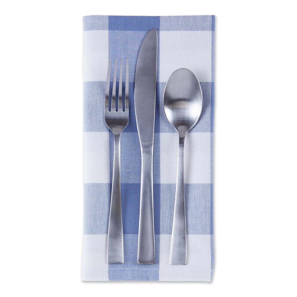 Stonewash Blue Buffalo Check Napkin set of 6