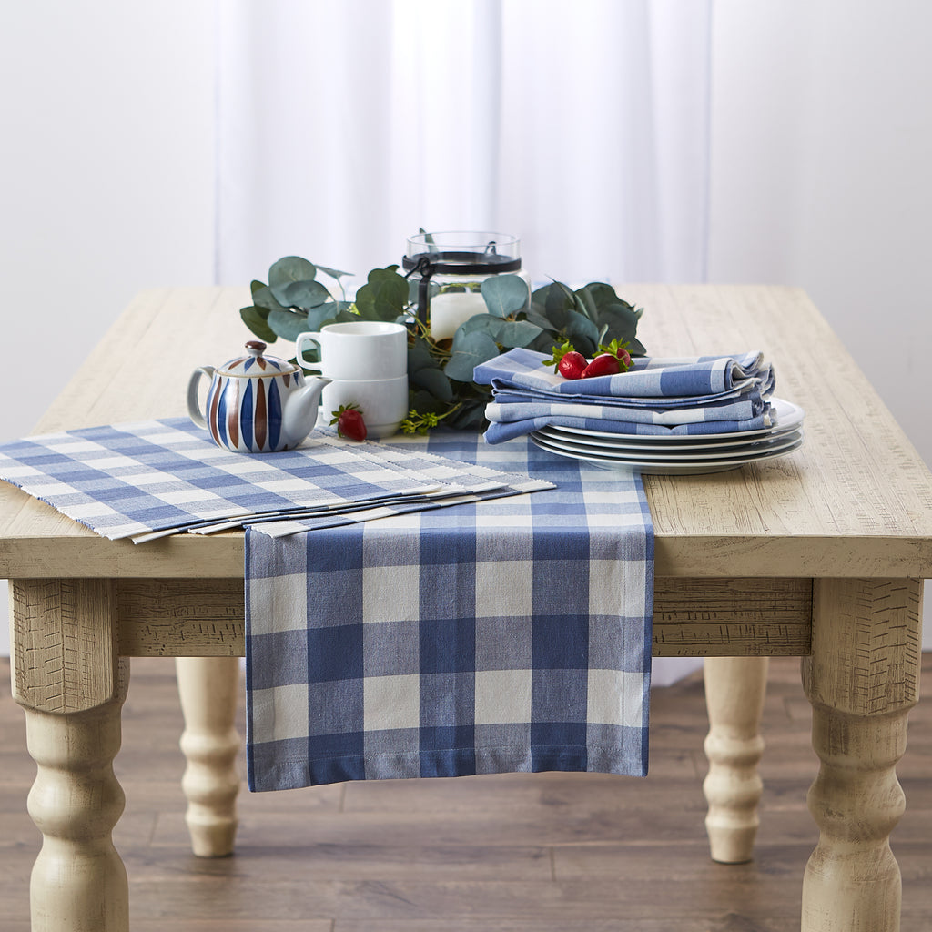 Stonewash Blue Buffalo Check Napkin set of 6