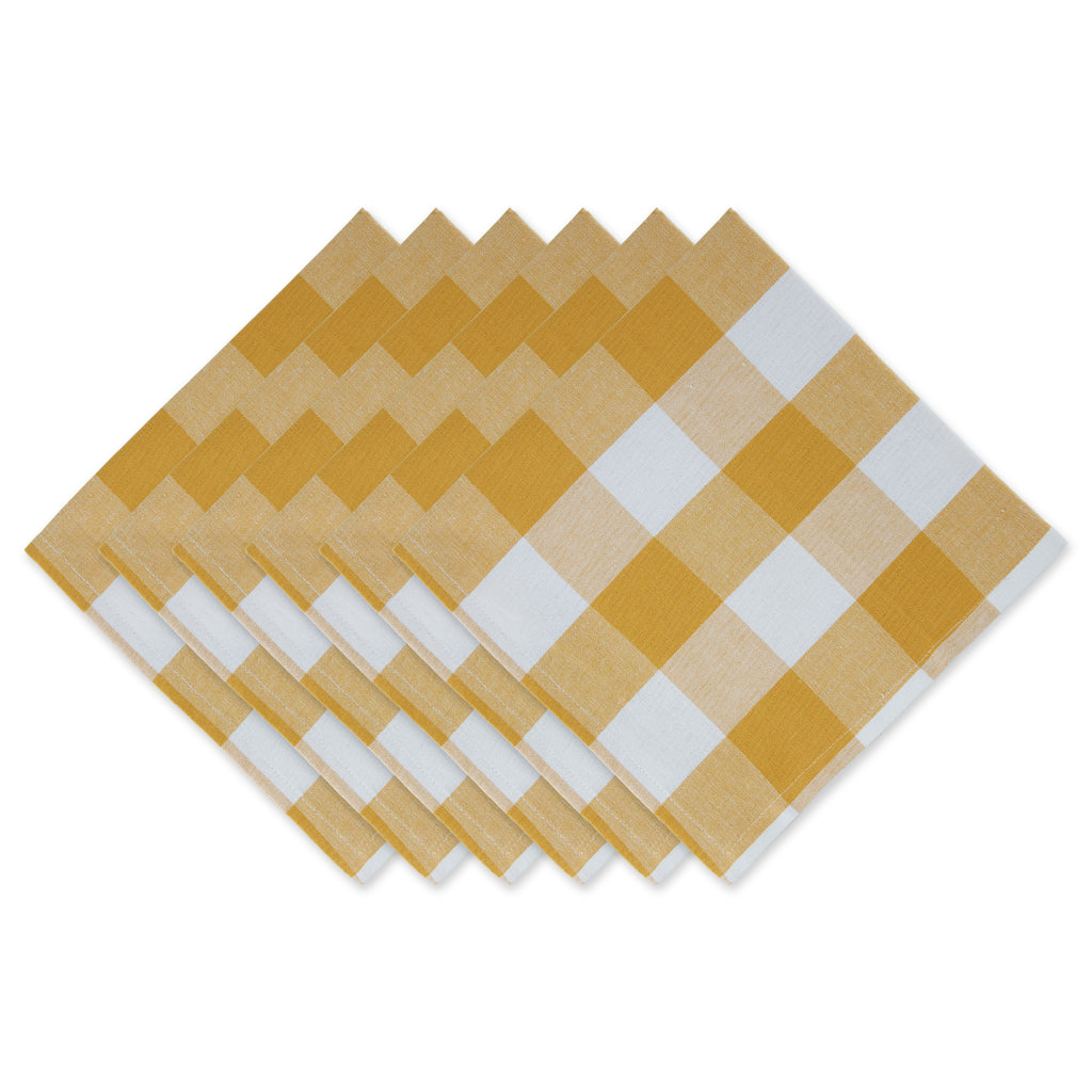 Honey Gold Buffalo Check Napkin set of 6