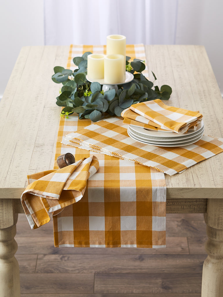 Honey Gold Buffalo Check Napkin set of 6