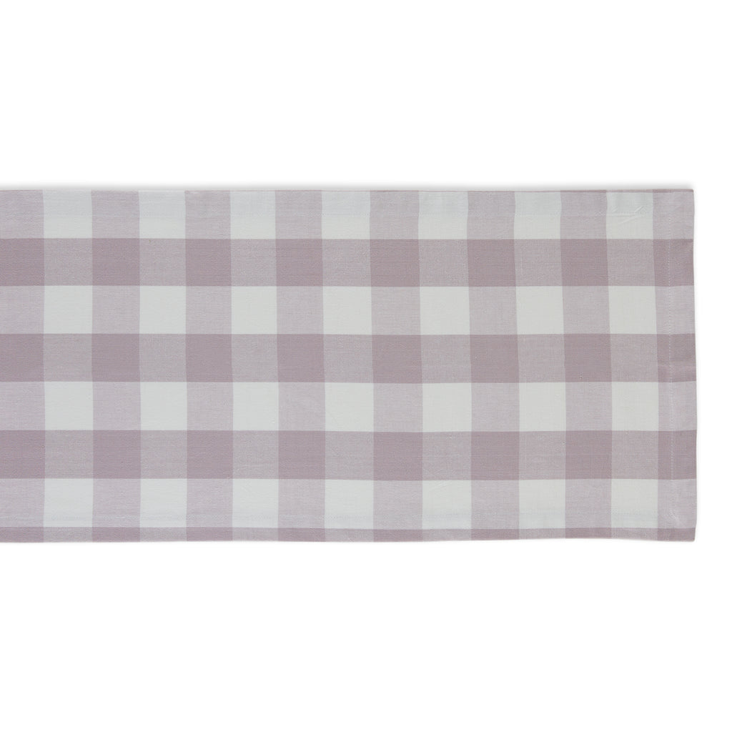 Dusty Lilac Buffalo Check Table Runner 14X108