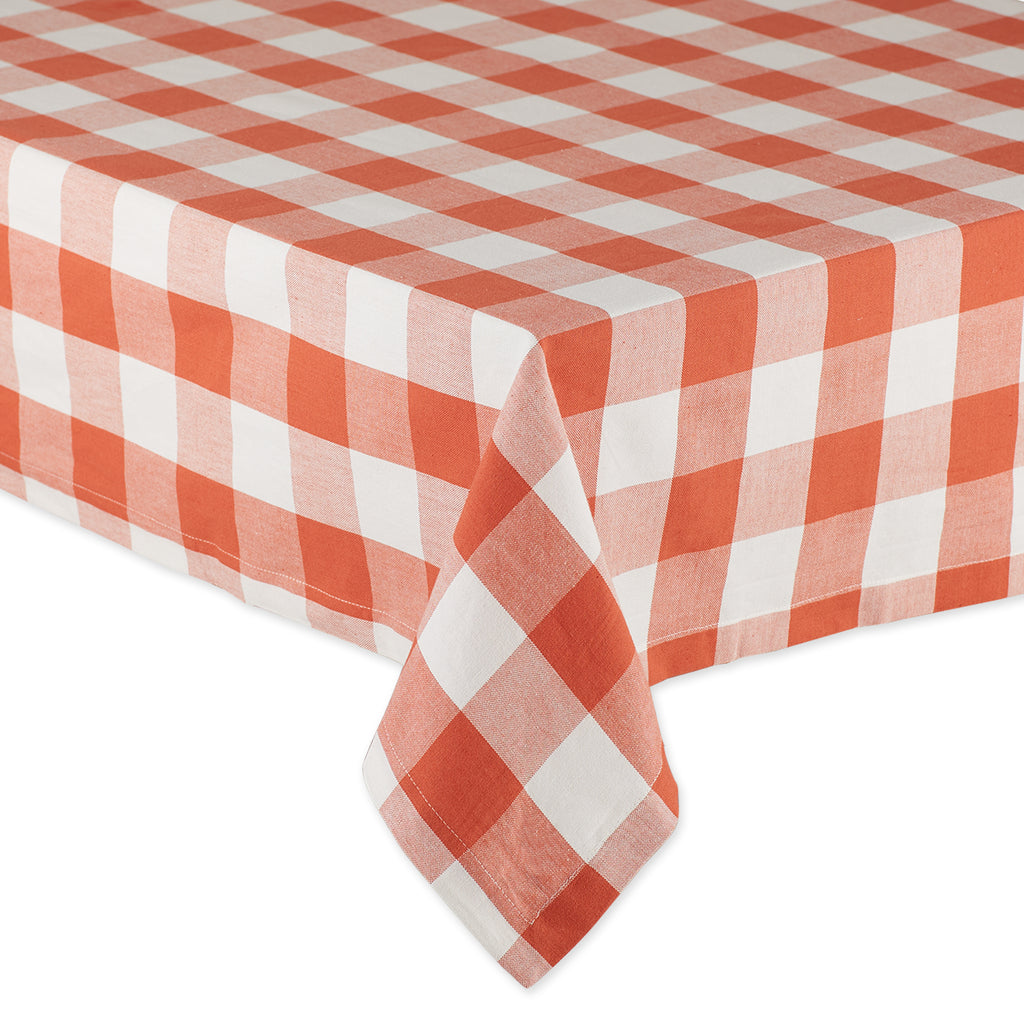 Vintage Red Buffalo Check Tablecloth 52X52
