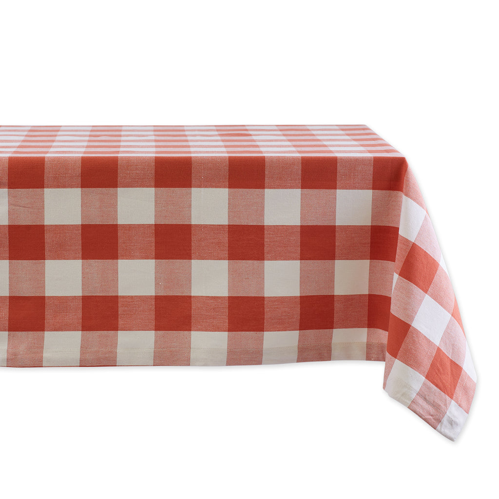 Vintage Red Buffalo Check Tablecloth 60X84
