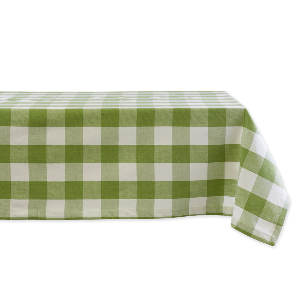 Antique Green Buffalo Check Tablecloth 60X84