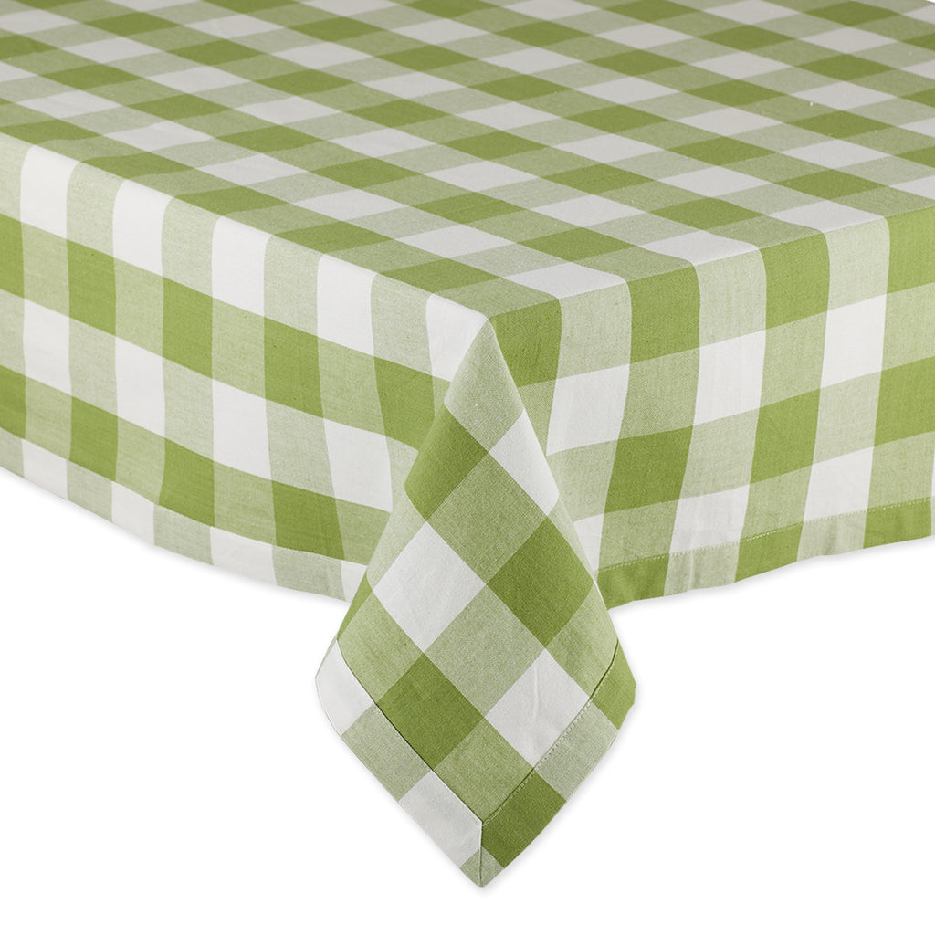 Antique Green Buffalo Check Tablecloth 60X120