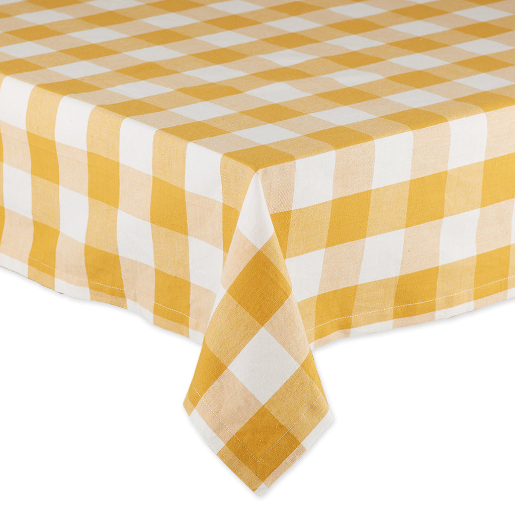 Honey Gold Buffalo Check Tablecloth 52X52