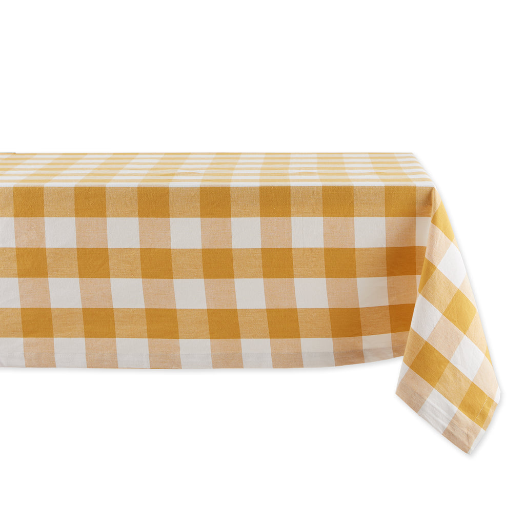 Honey Gold Buffalo Check Tablecloth 60X84