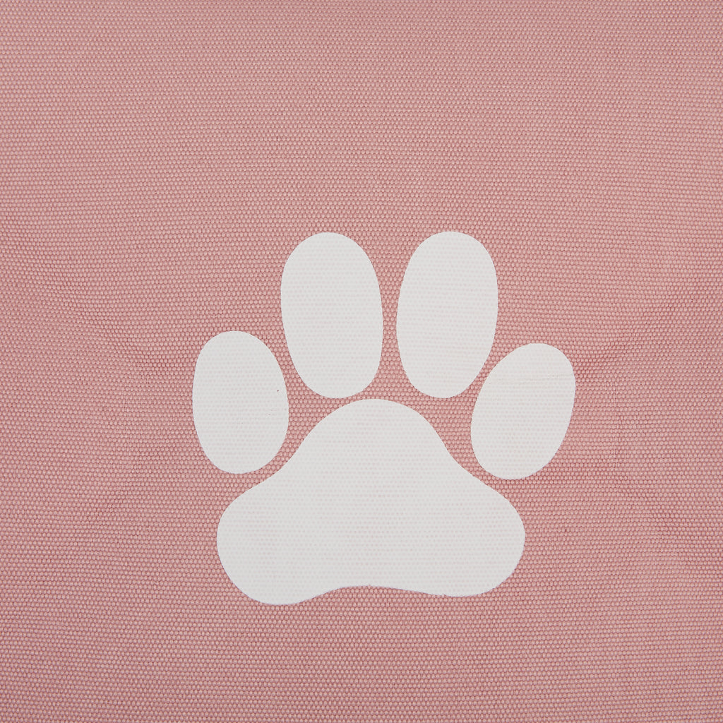 Polyester Pet Bin Paw Rose Rectangle Medium